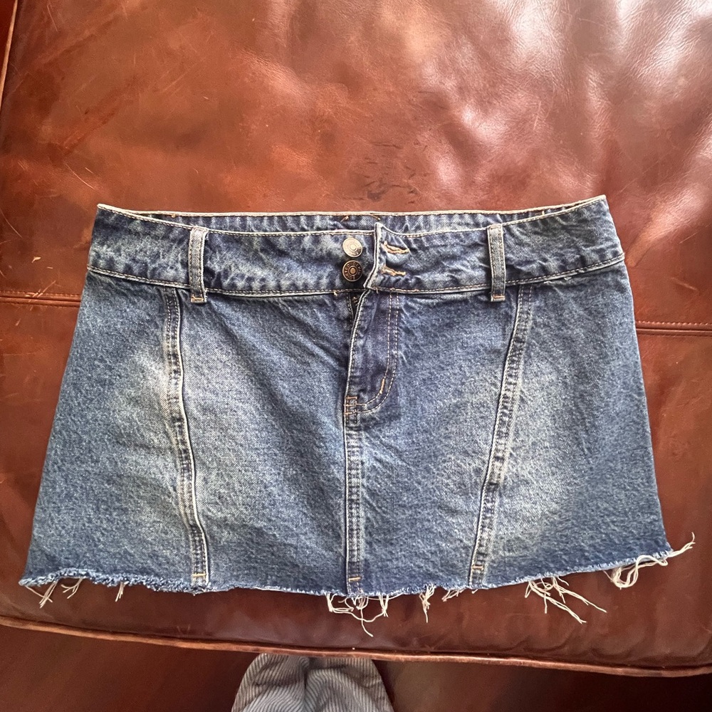 Edikted Denim Mini Skirt